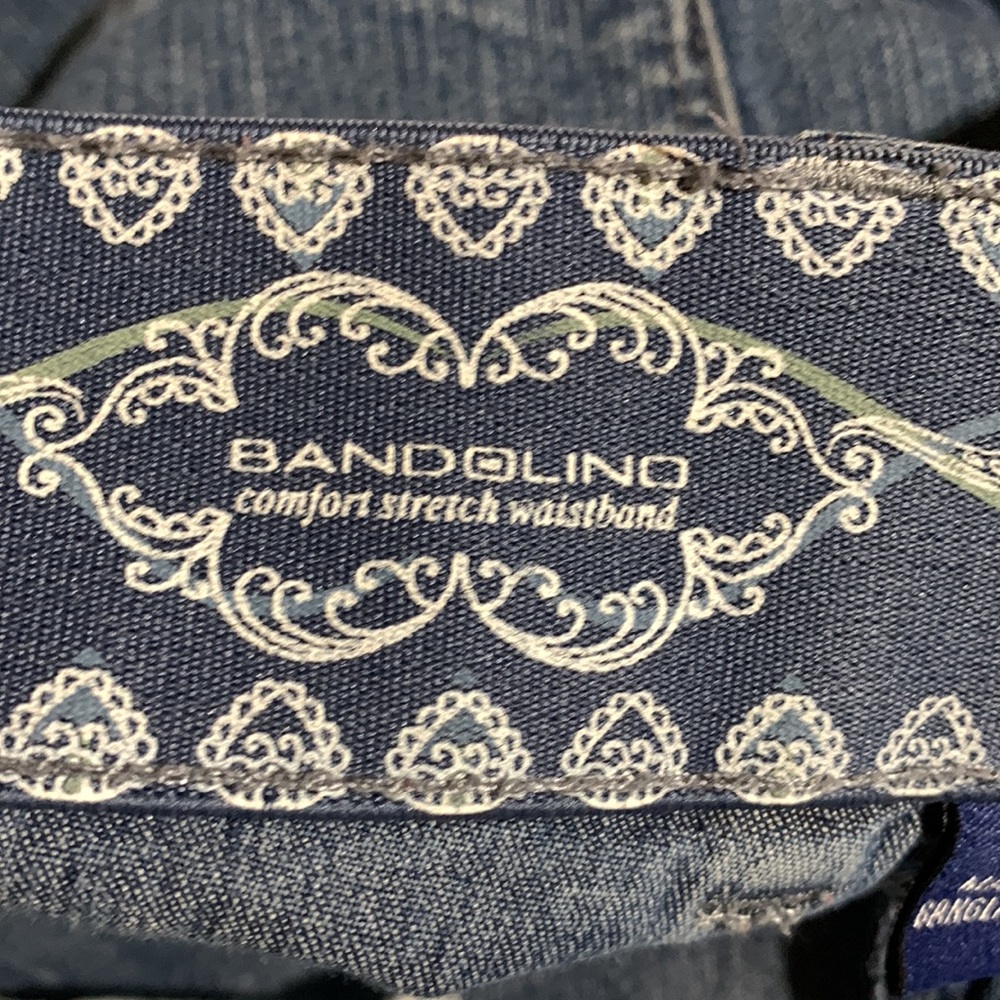 Bandolino Jeans Capris/Ankle Pants 10 Blue Straight Cotton Blend Flap Pockets - Picture 16 of 16